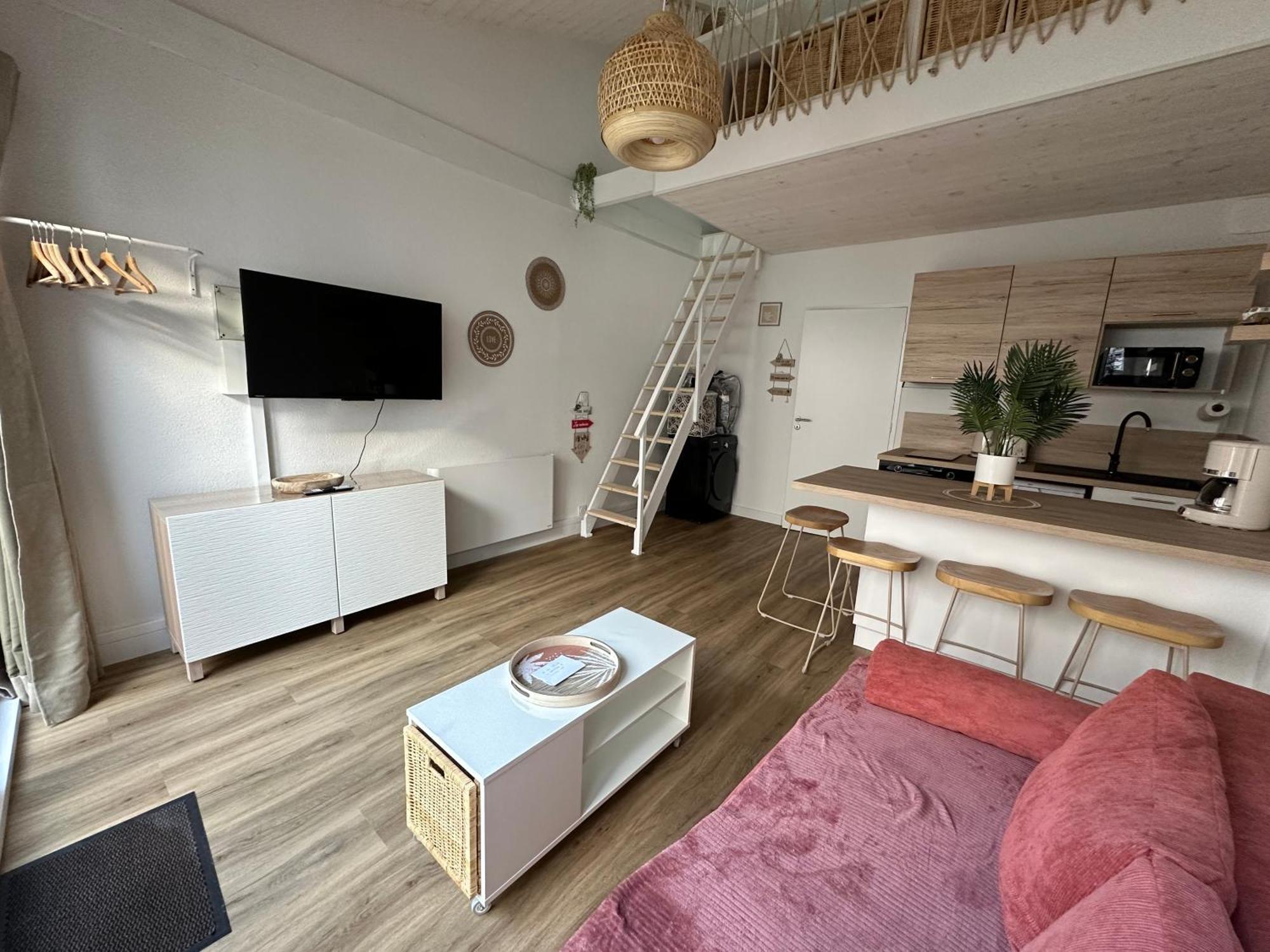 La Dune, Proche Rue Pietonne Et Plage 생장드몽 외부 사진